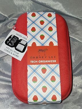 Dabney Lee Red Strawberry Tech Organizer Pouch LB